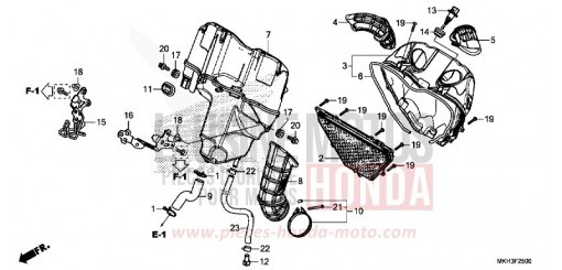 FILTRE A AIR ADV750J de 2018